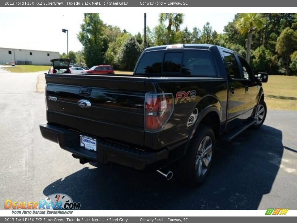 2013 Ford F150 FX2 SuperCrew Tuxedo Black Metallic / Steel Gray Photo #6