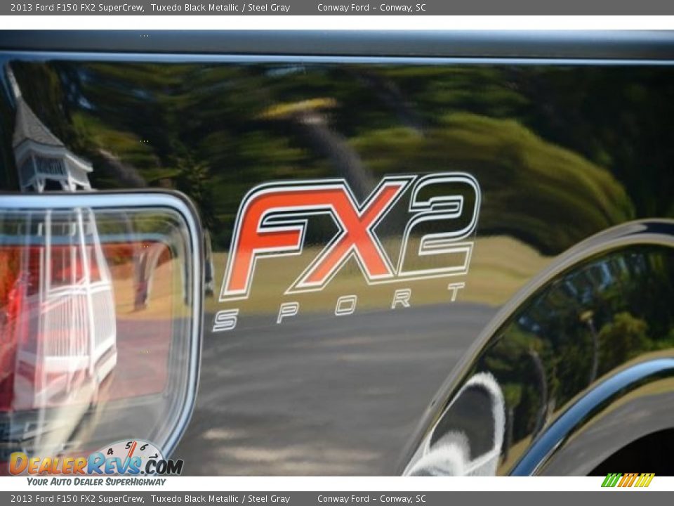 2013 Ford F150 FX2 SuperCrew Tuxedo Black Metallic / Steel Gray Photo #7