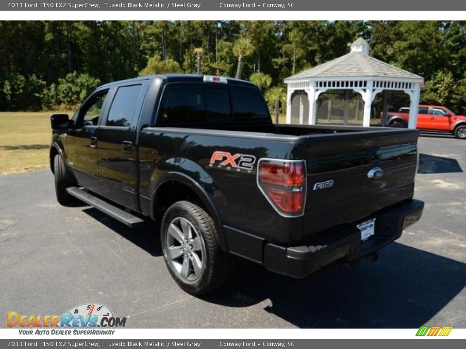 2013 Ford F150 FX2 SuperCrew Tuxedo Black Metallic / Steel Gray Photo #9
