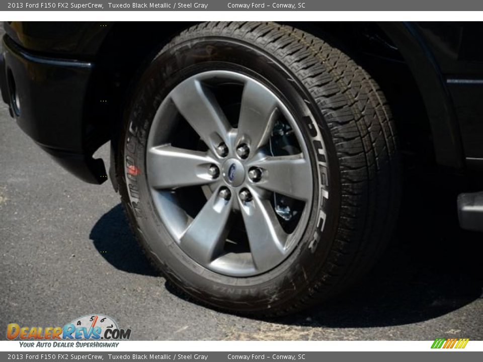 2013 Ford F150 FX2 SuperCrew Tuxedo Black Metallic / Steel Gray Photo #11