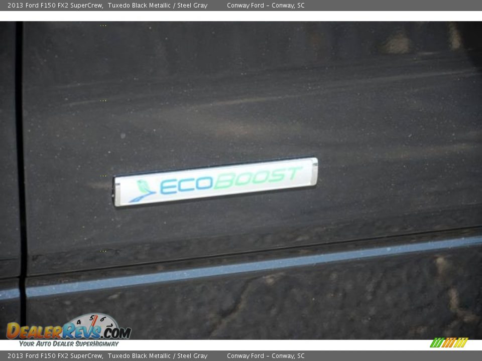 2013 Ford F150 FX2 SuperCrew Tuxedo Black Metallic / Steel Gray Photo #12