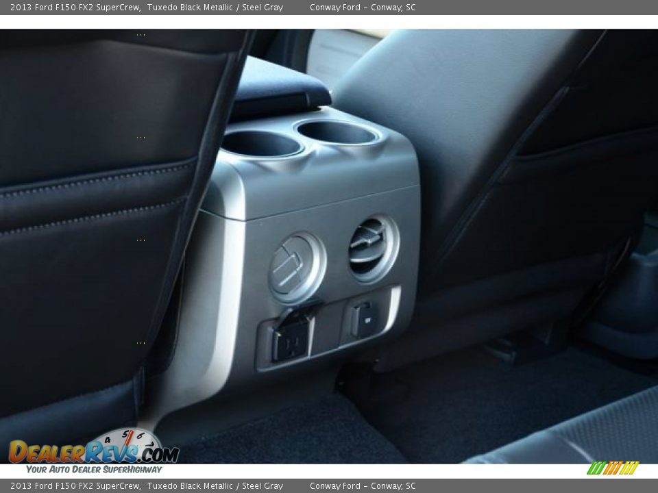 2013 Ford F150 FX2 SuperCrew Tuxedo Black Metallic / Steel Gray Photo #15