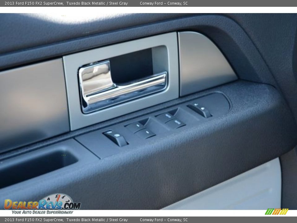 2013 Ford F150 FX2 SuperCrew Tuxedo Black Metallic / Steel Gray Photo #23