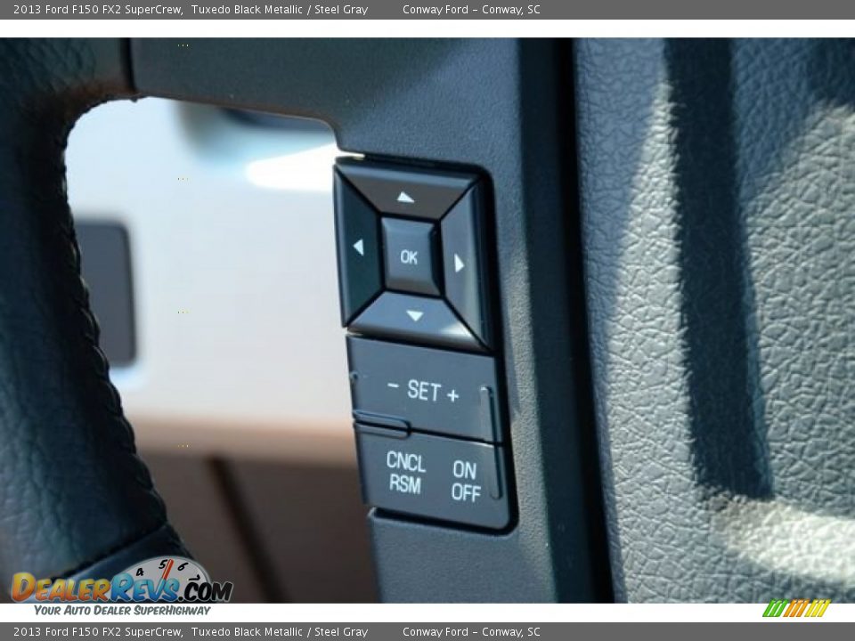 2013 Ford F150 FX2 SuperCrew Tuxedo Black Metallic / Steel Gray Photo #26