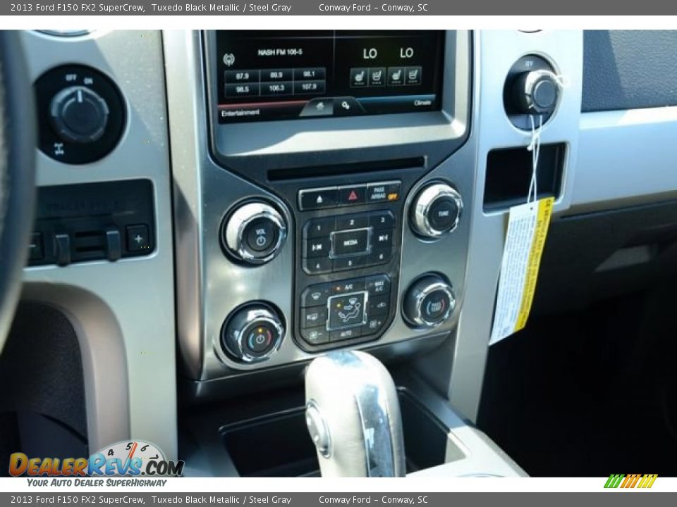 2013 Ford F150 FX2 SuperCrew Tuxedo Black Metallic / Steel Gray Photo #29