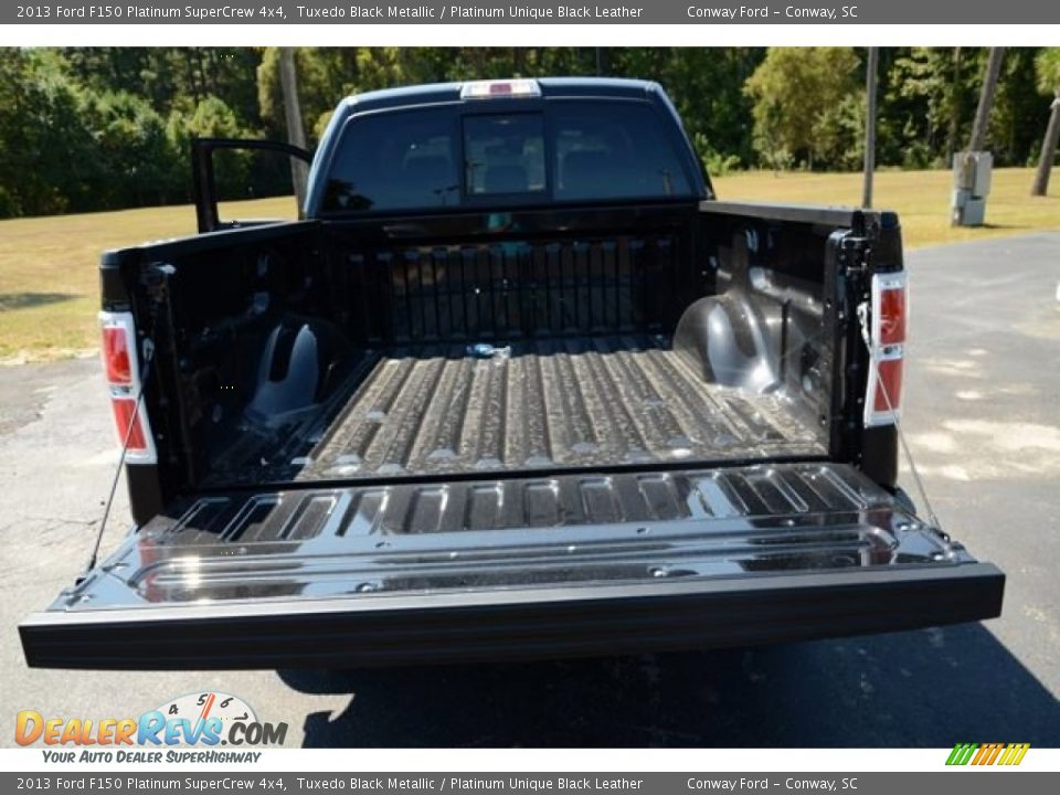 2013 Ford F150 Platinum SuperCrew 4x4 Tuxedo Black Metallic / Platinum Unique Black Leather Photo #17
