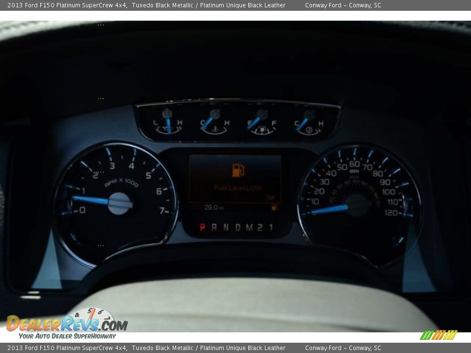 2013 Ford F150 Platinum SuperCrew 4x4 Tuxedo Black Metallic / Platinum Unique Black Leather Photo #24