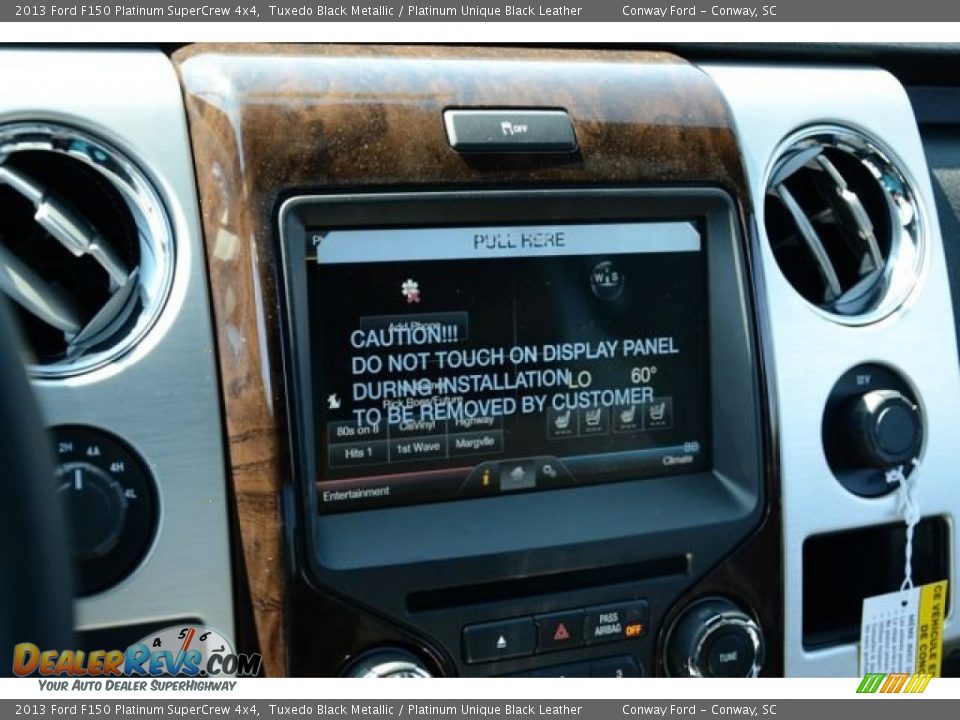 2013 Ford F150 Platinum SuperCrew 4x4 Tuxedo Black Metallic / Platinum Unique Black Leather Photo #27