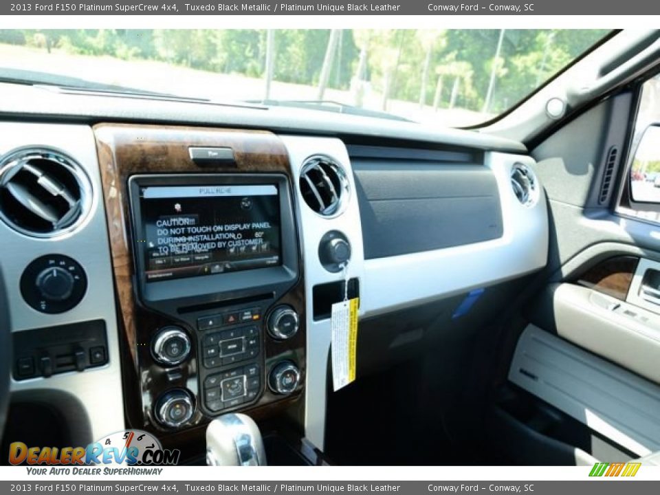 2013 Ford F150 Platinum SuperCrew 4x4 Tuxedo Black Metallic / Platinum Unique Black Leather Photo #29