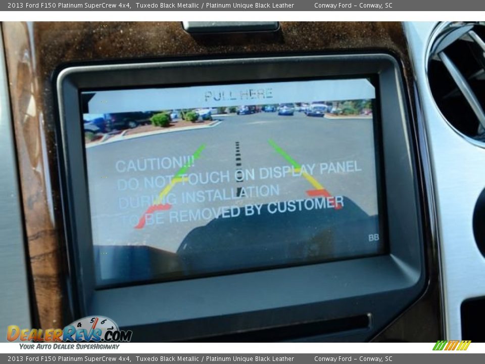 2013 Ford F150 Platinum SuperCrew 4x4 Tuxedo Black Metallic / Platinum Unique Black Leather Photo #30