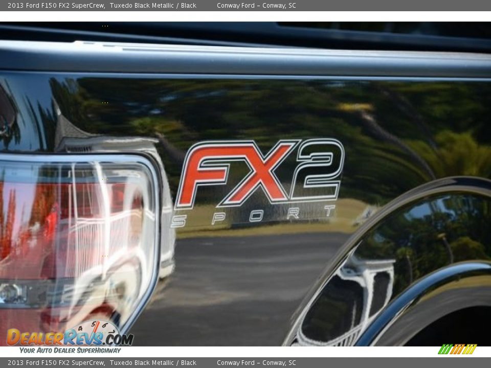 2013 Ford F150 FX2 SuperCrew Tuxedo Black Metallic / Black Photo #6