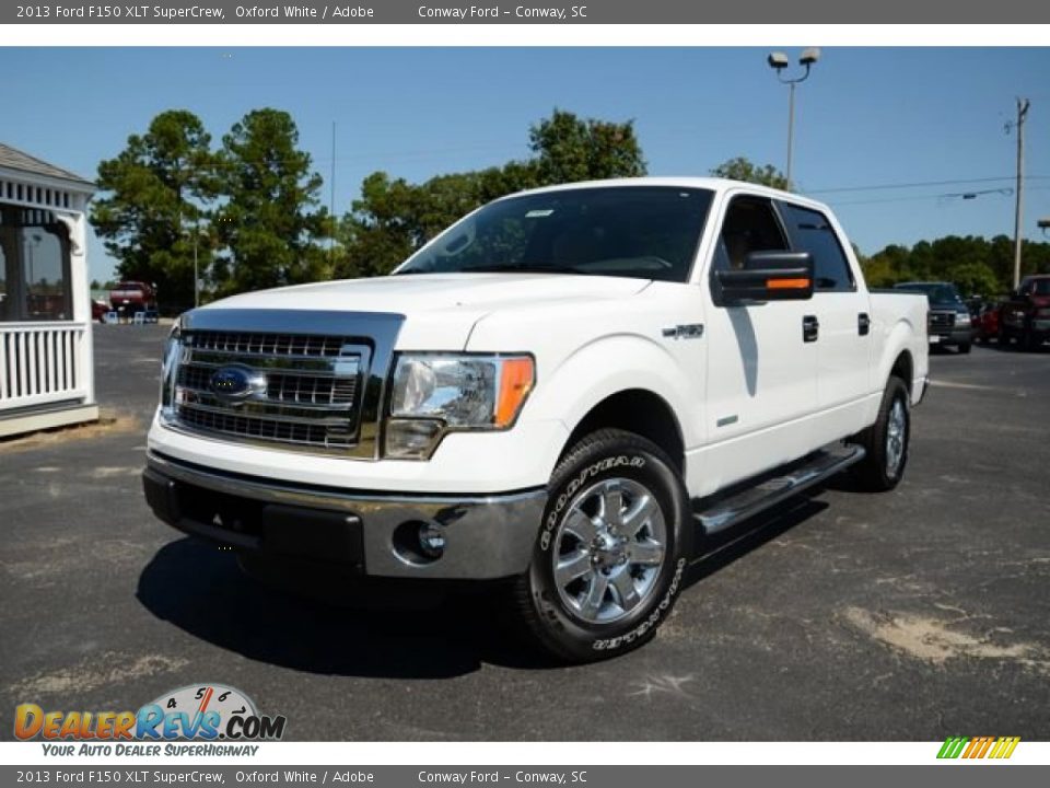 2013 Ford F150 XLT SuperCrew Oxford White / Adobe Photo #1