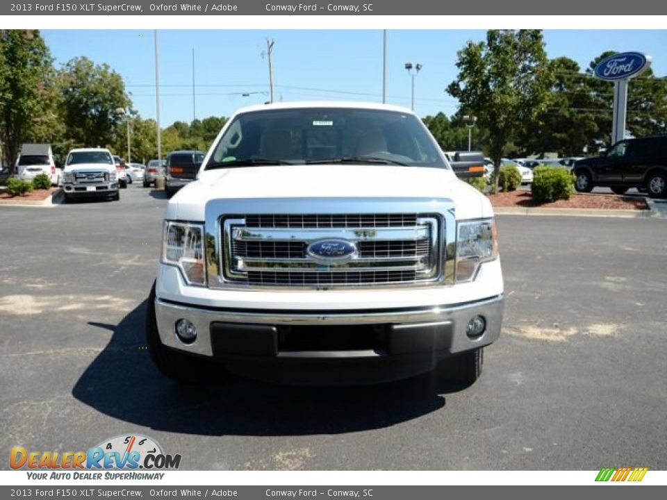 2013 Ford F150 XLT SuperCrew Oxford White / Adobe Photo #2