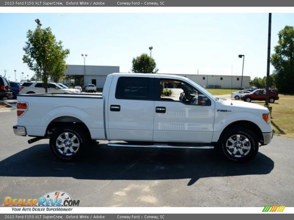 2013 Ford F150 XLT SuperCrew Oxford White / Adobe Photo #4