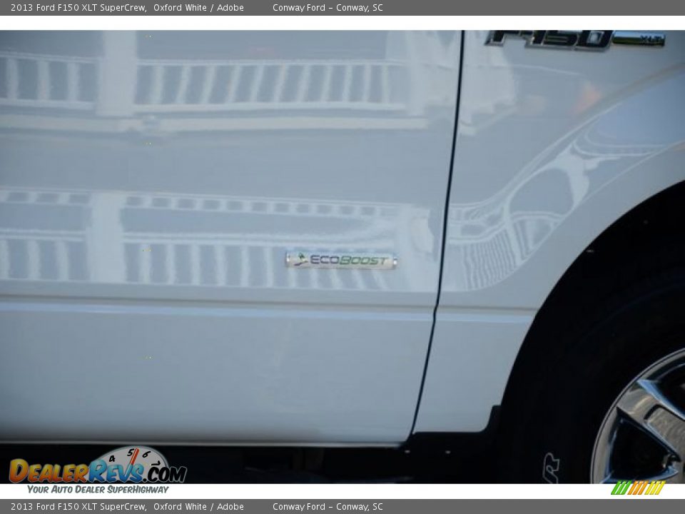 2013 Ford F150 XLT SuperCrew Oxford White / Adobe Photo #5