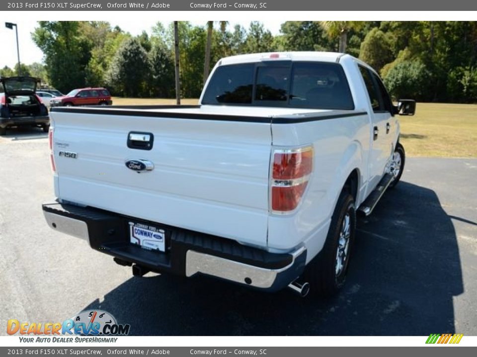 2013 Ford F150 XLT SuperCrew Oxford White / Adobe Photo #6