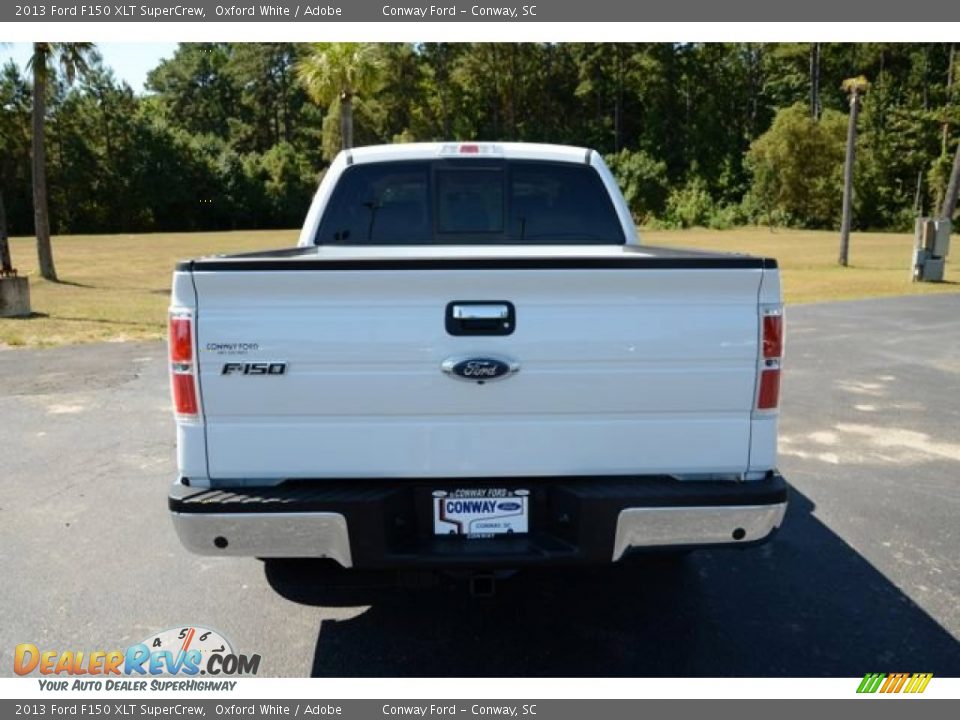 2013 Ford F150 XLT SuperCrew Oxford White / Adobe Photo #7