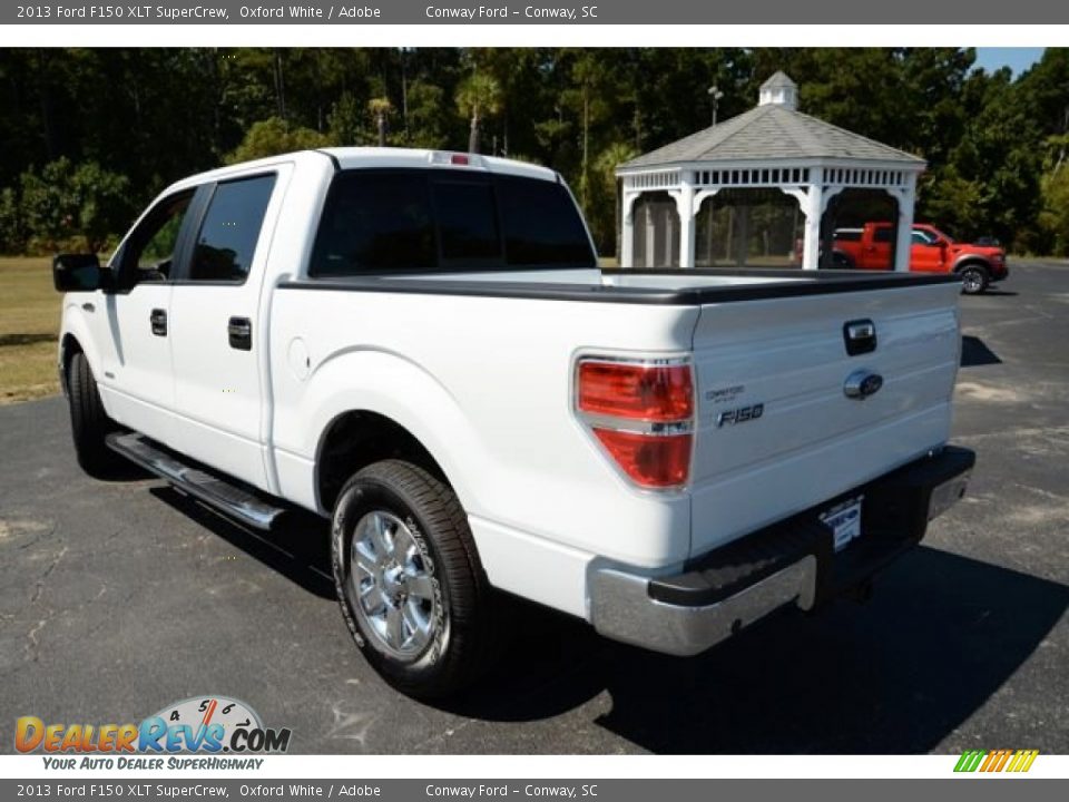 2013 Ford F150 XLT SuperCrew Oxford White / Adobe Photo #8