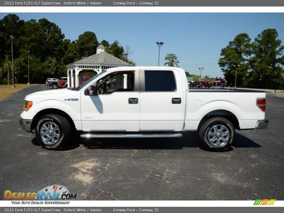 2013 Ford F150 XLT SuperCrew Oxford White / Adobe Photo #9