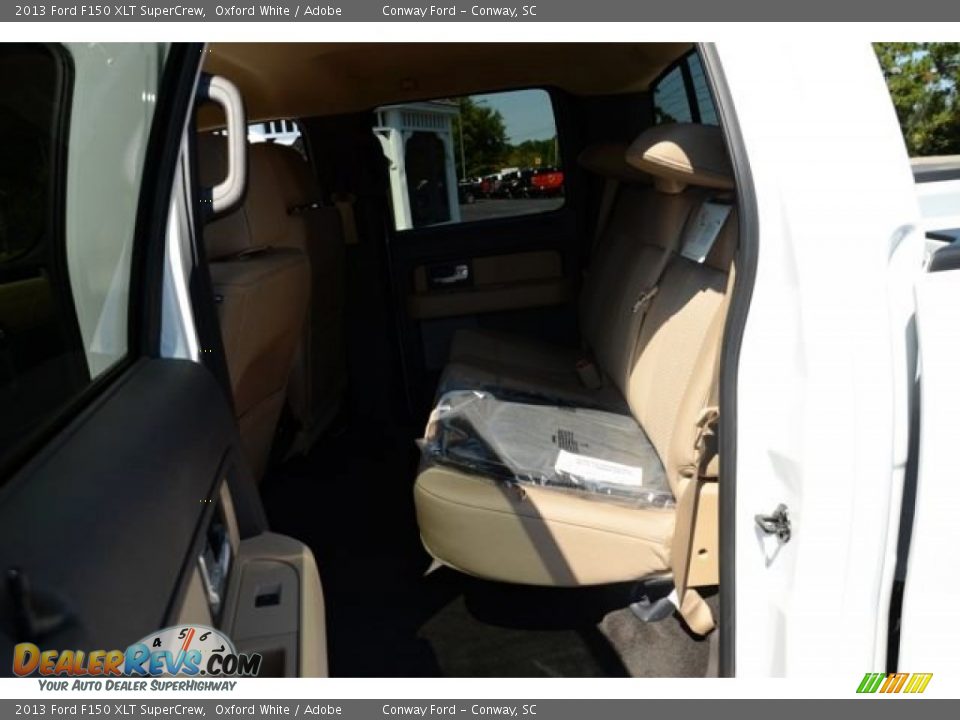 2013 Ford F150 XLT SuperCrew Oxford White / Adobe Photo #12