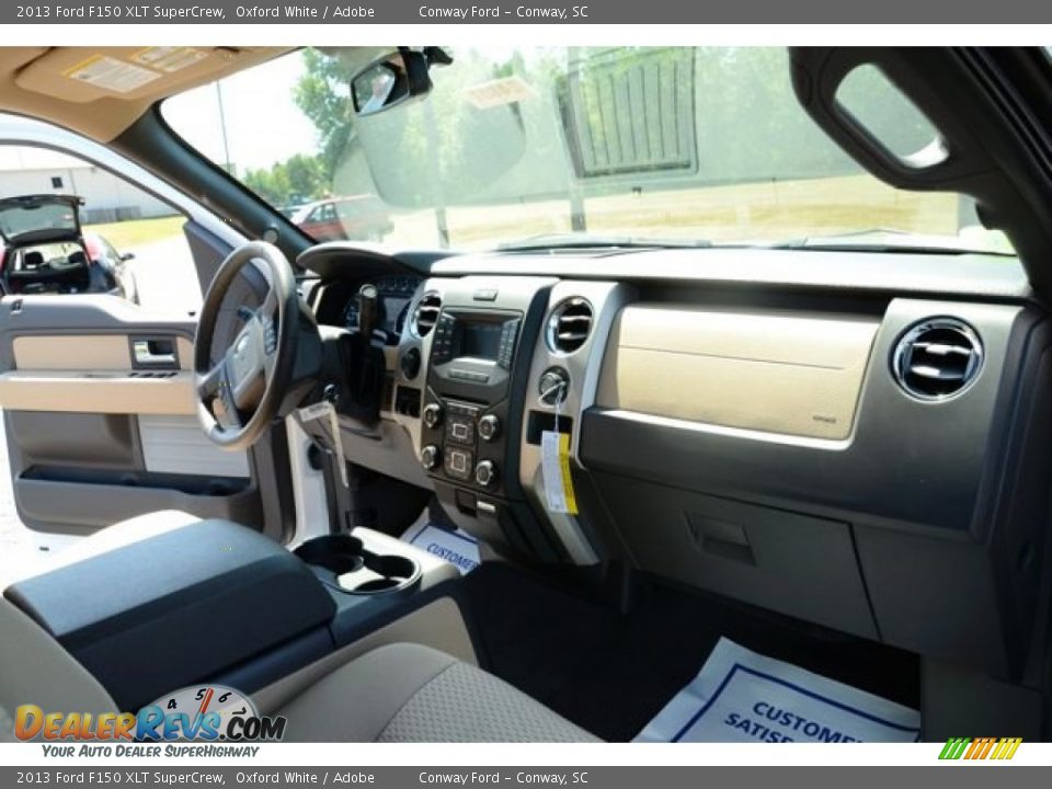 2013 Ford F150 XLT SuperCrew Oxford White / Adobe Photo #17