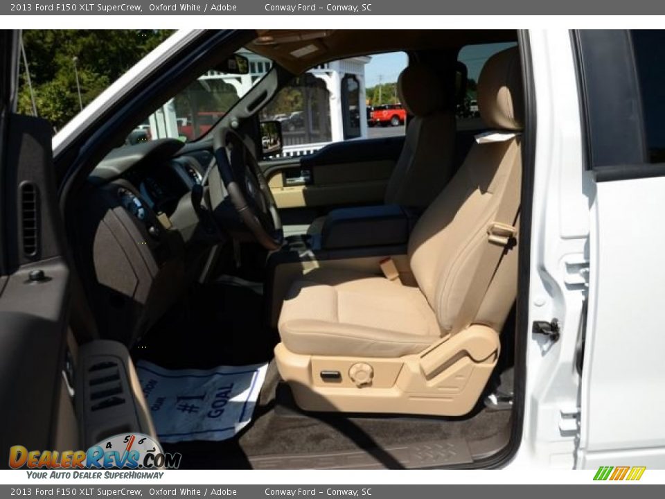 2013 Ford F150 XLT SuperCrew Oxford White / Adobe Photo #18