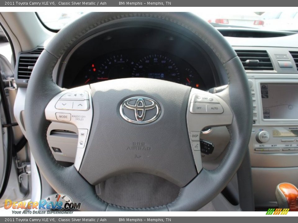 2011 Toyota Camry XLE V6 Classic Silver Metallic / Ash Photo #12