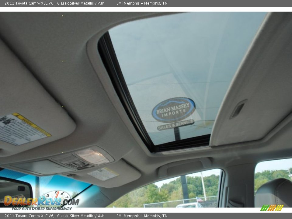 2011 Toyota Camry XLE V6 Classic Silver Metallic / Ash Photo #14