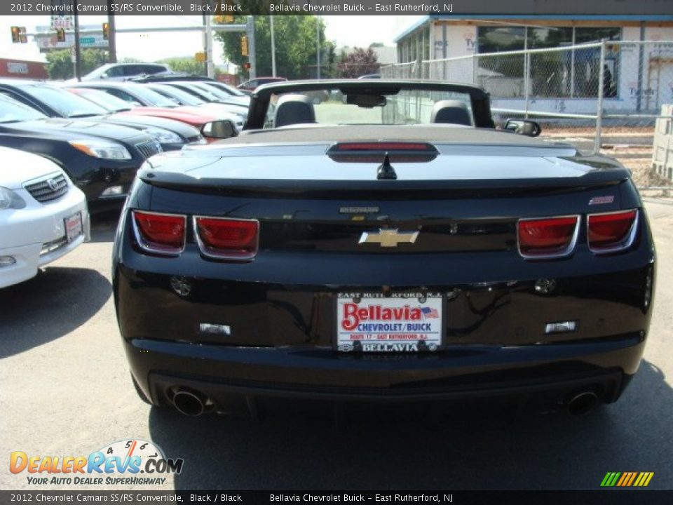 2012 Chevrolet Camaro SS/RS Convertible Black / Black Photo #6