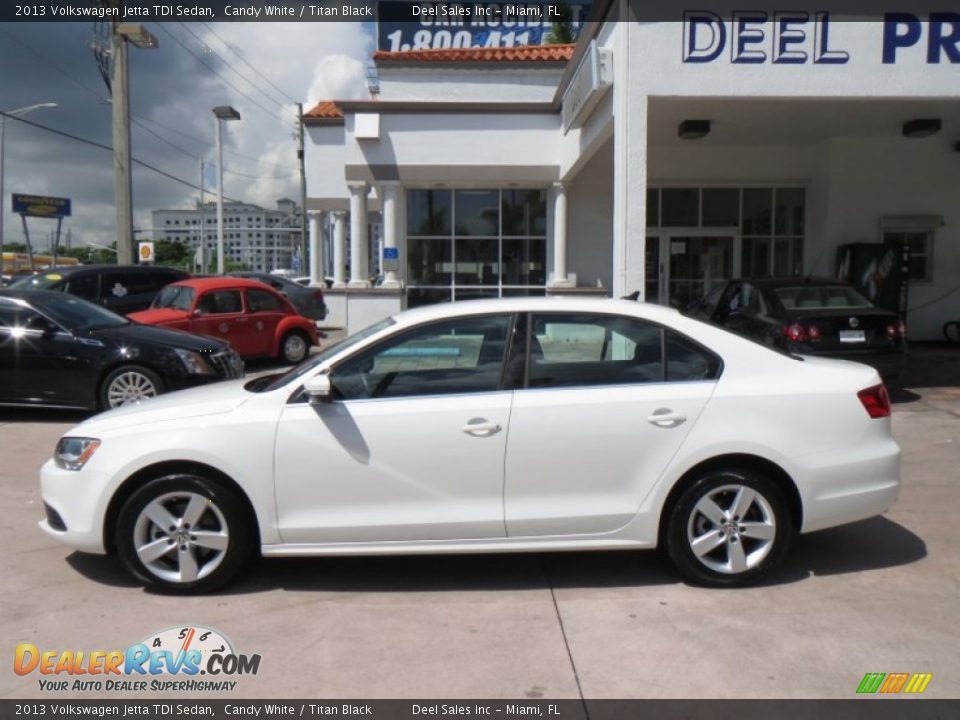 2013 Volkswagen Jetta TDI Sedan Candy White / Titan Black Photo #2