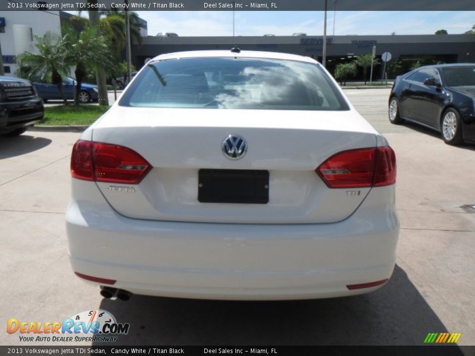 2013 Volkswagen Jetta TDI Sedan Candy White / Titan Black Photo #4