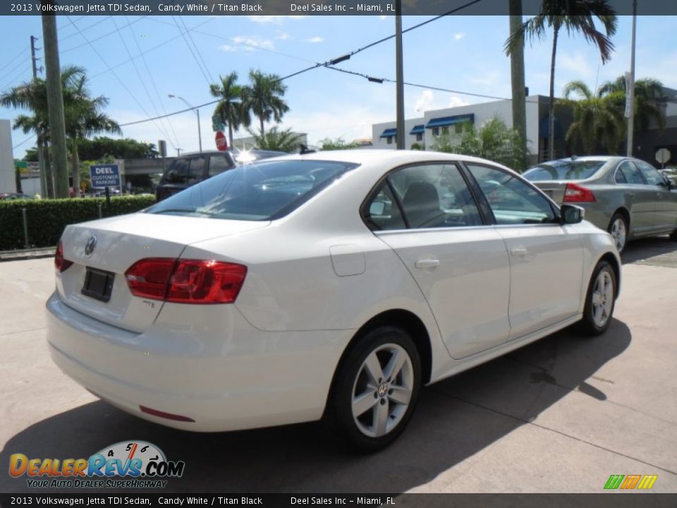 2013 Volkswagen Jetta TDI Sedan Candy White / Titan Black Photo #5