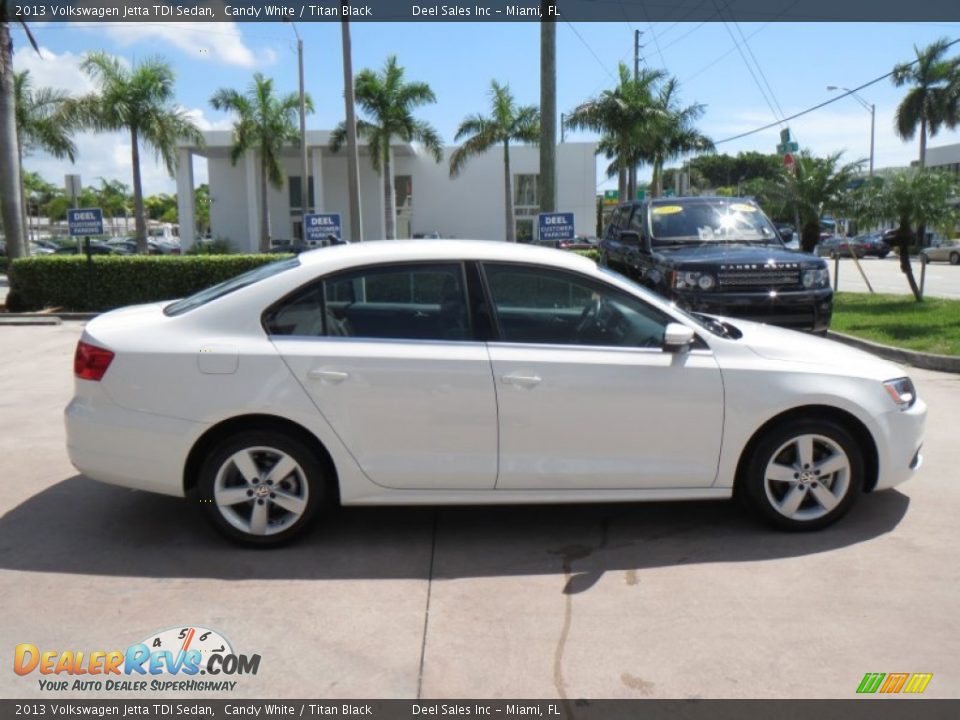 2013 Volkswagen Jetta TDI Sedan Candy White / Titan Black Photo #6