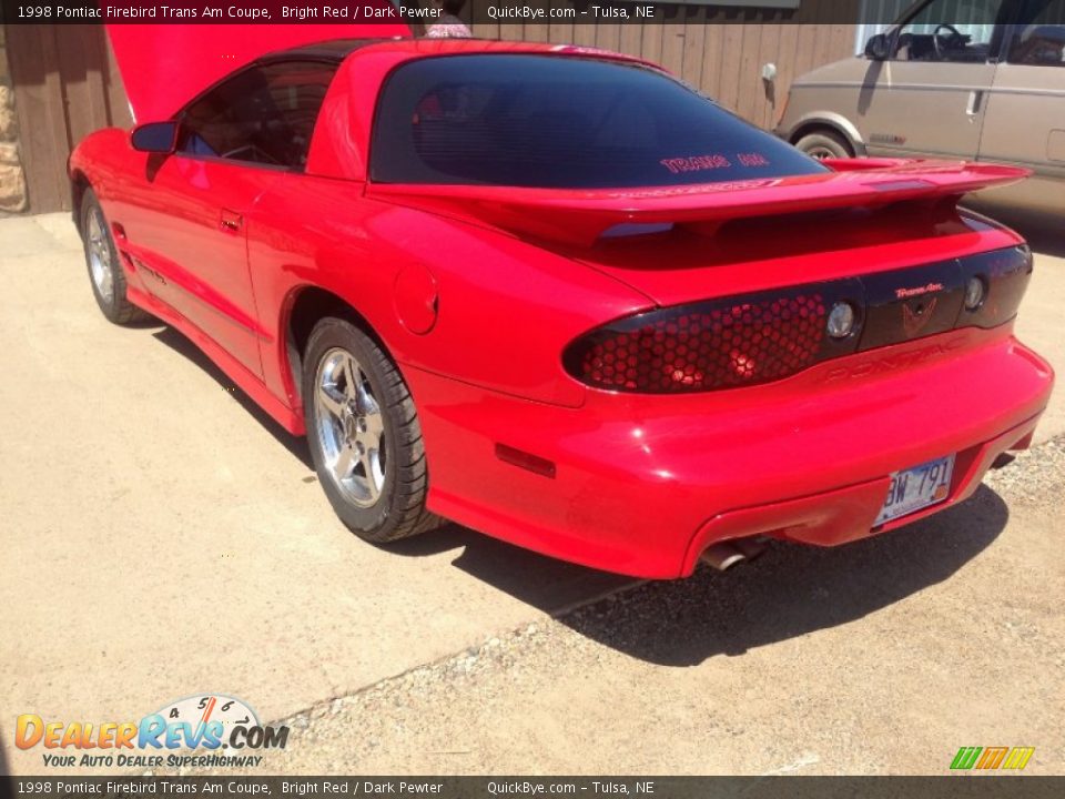 1998 Pontiac Firebird Trans Am Coupe Bright Red / Dark Pewter Photo #3