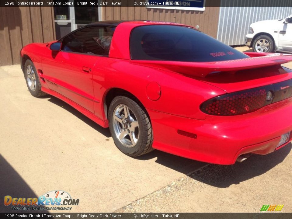 1998 Pontiac Firebird Trans Am Coupe Bright Red / Dark Pewter Photo #4