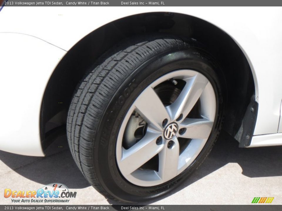 2013 Volkswagen Jetta TDI Sedan Candy White / Titan Black Photo #13