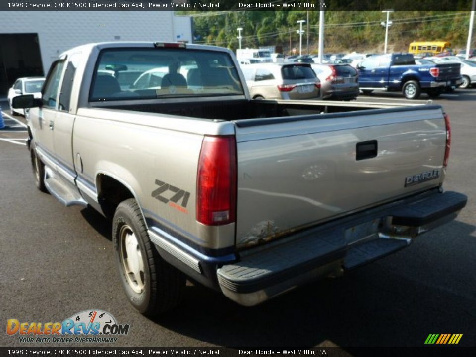 1998 Chevrolet C/K K1500 Extended Cab 4x4 Pewter Metallic / Neutral Photo #5