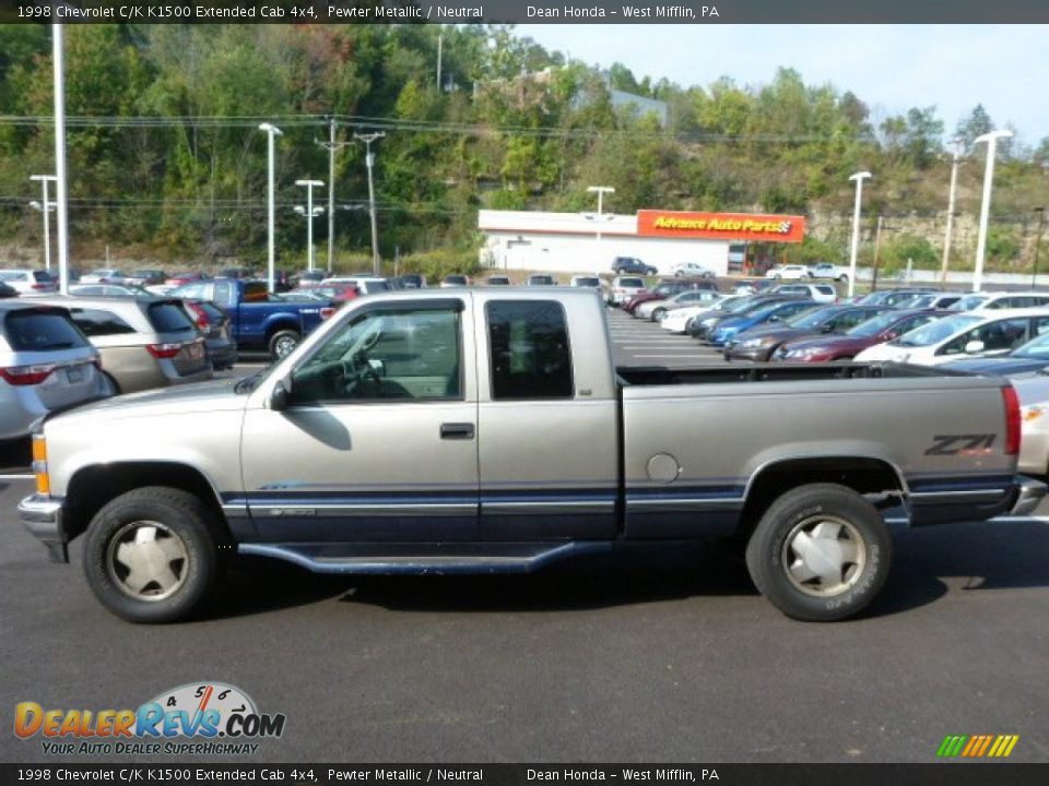 1998 Chevrolet C/K K1500 Extended Cab 4x4 Pewter Metallic / Neutral Photo #6
