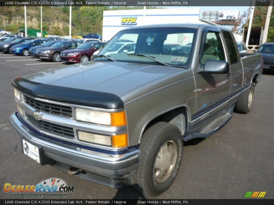 1998 Chevrolet C/K K1500 Extended Cab 4x4 Pewter Metallic / Neutral Photo #7