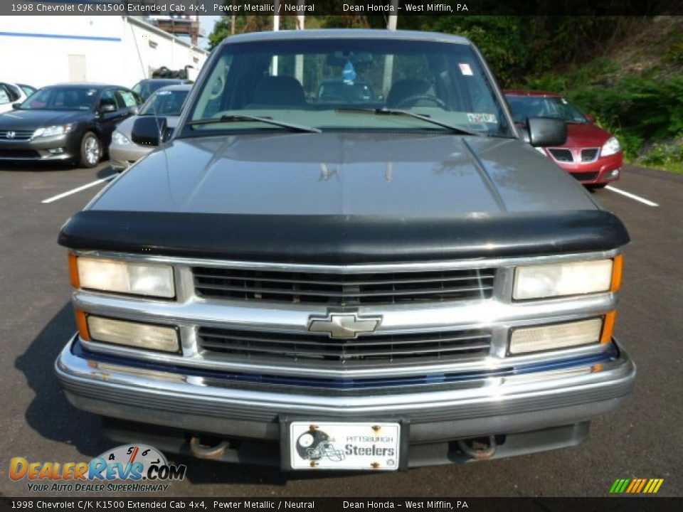 1998 Chevrolet C/K K1500 Extended Cab 4x4 Pewter Metallic / Neutral Photo #8