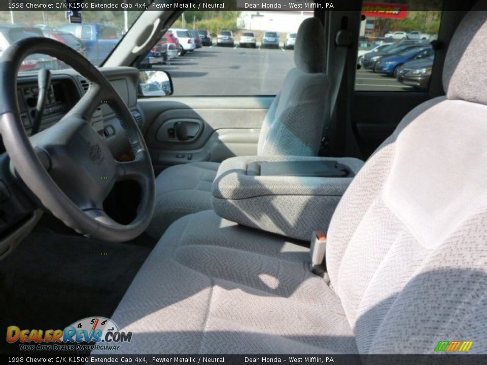 1998 Chevrolet C/K K1500 Extended Cab 4x4 Pewter Metallic / Neutral Photo #10