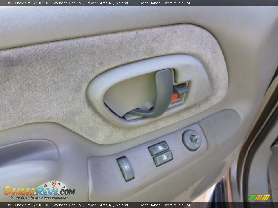 1998 Chevrolet C/K K1500 Extended Cab 4x4 Pewter Metallic / Neutral Photo #13