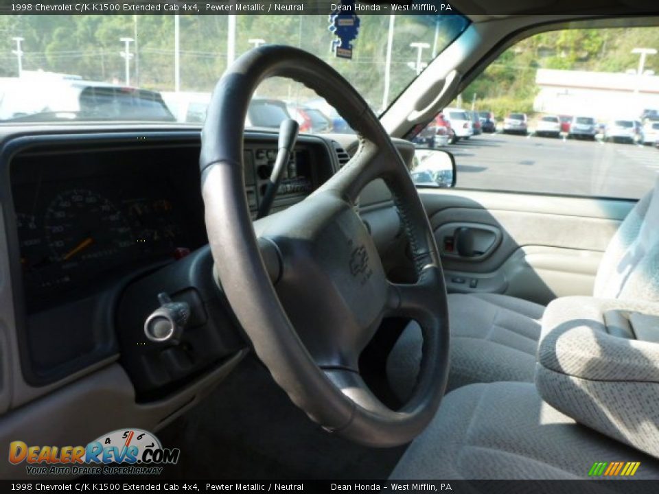 1998 Chevrolet C/K K1500 Extended Cab 4x4 Pewter Metallic / Neutral Photo #15