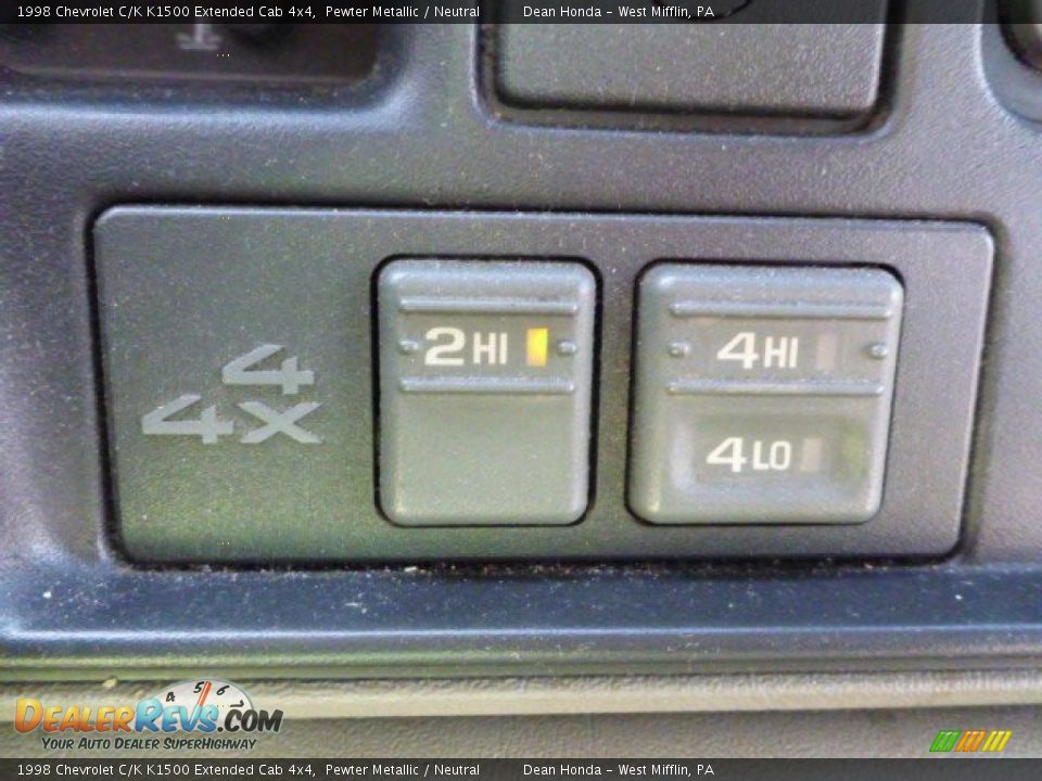 1998 Chevrolet C/K K1500 Extended Cab 4x4 Pewter Metallic / Neutral Photo #17