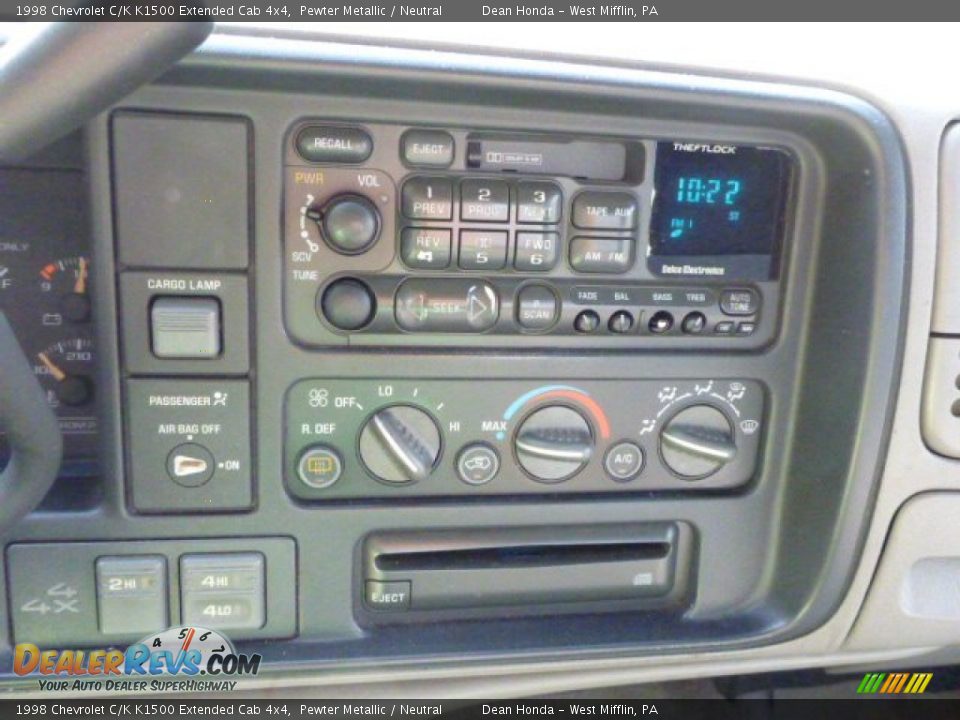 1998 Chevrolet C/K K1500 Extended Cab 4x4 Pewter Metallic / Neutral Photo #18