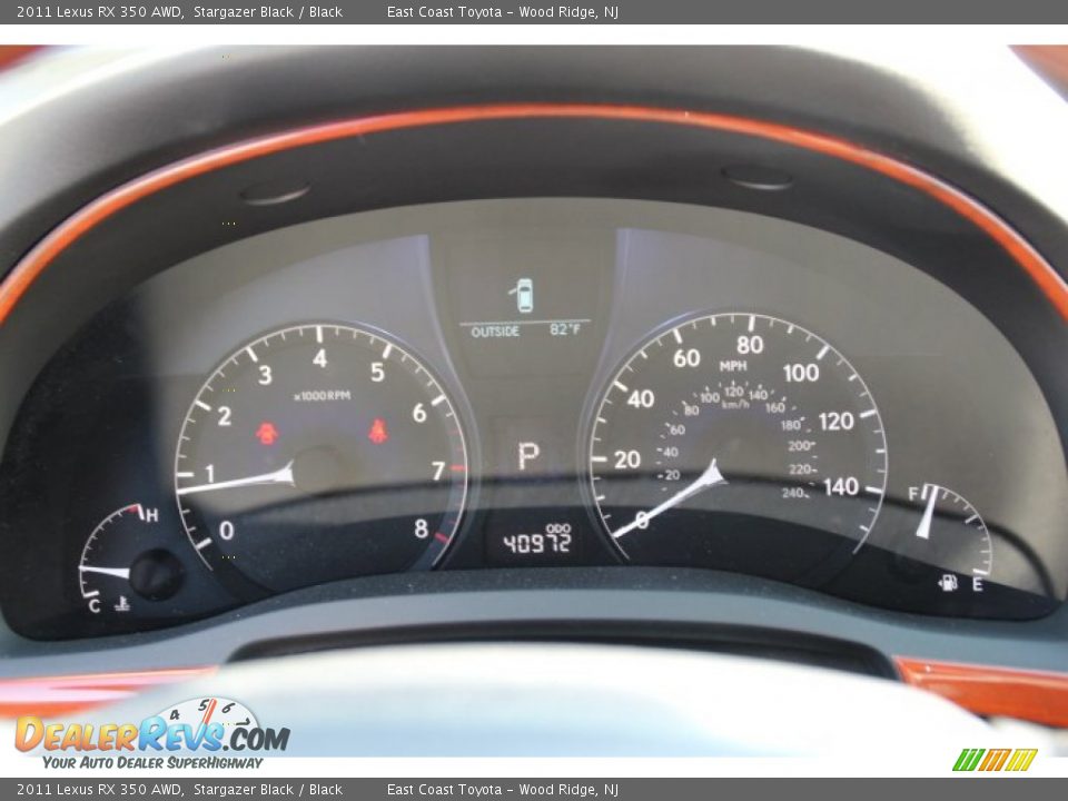 2011 Lexus RX 350 AWD Stargazer Black / Black Photo #17