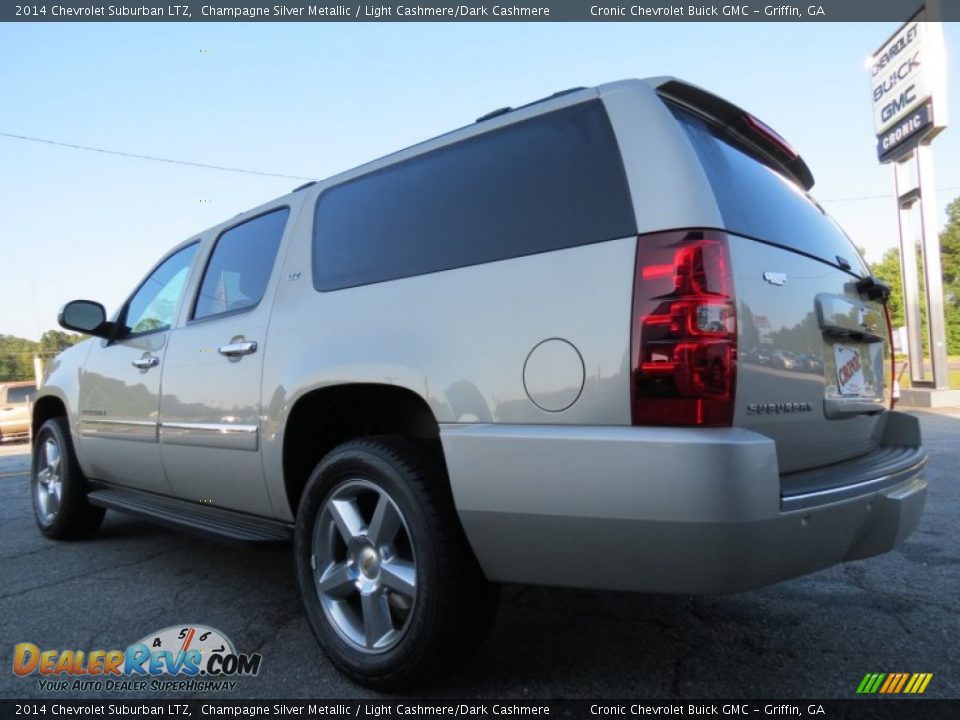 2014 Chevrolet Suburban LTZ Champagne Silver Metallic / Light Cashmere/Dark Cashmere Photo #5