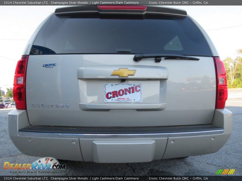 2014 Chevrolet Suburban LTZ Champagne Silver Metallic / Light Cashmere/Dark Cashmere Photo #6