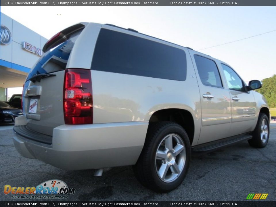 2014 Chevrolet Suburban LTZ Champagne Silver Metallic / Light Cashmere/Dark Cashmere Photo #7