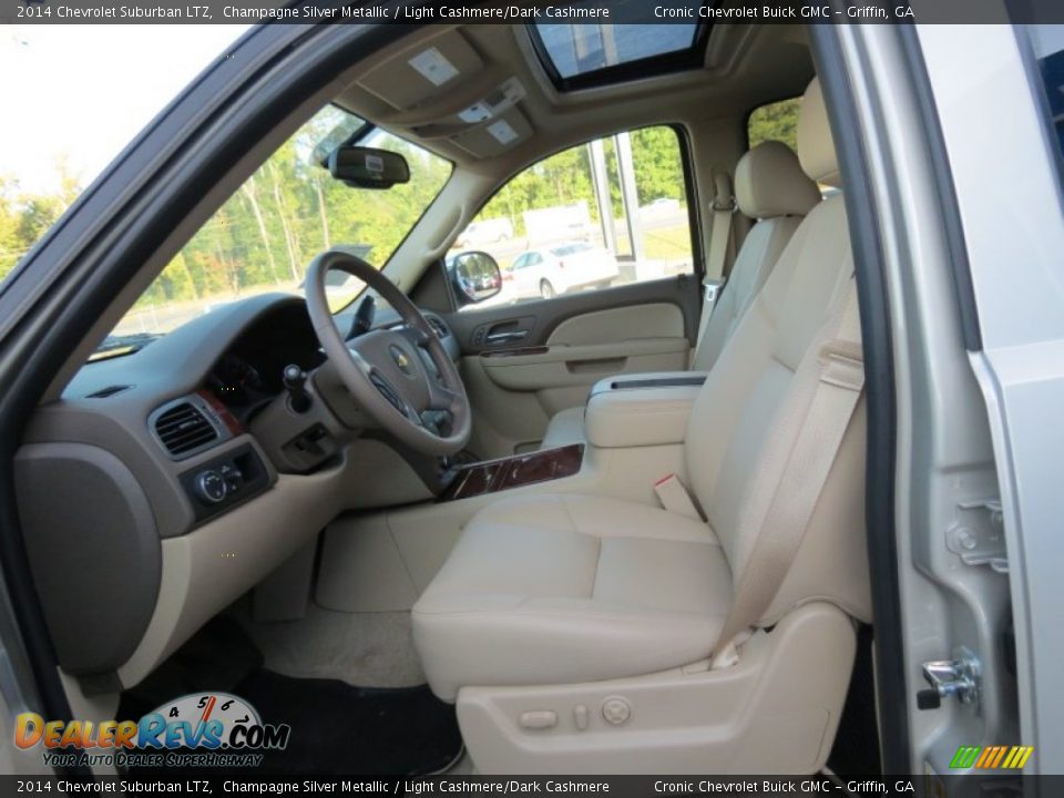 2014 Chevrolet Suburban LTZ Champagne Silver Metallic / Light Cashmere/Dark Cashmere Photo #10